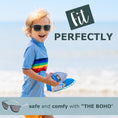 Incarcati imaginea in vizualizatorul Galerie, Ochelari de soare pentru copii - THE BOHO Summer Song Blue, Mausito
